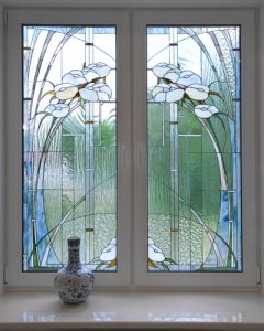 Plastic,window,,modern,stained Glass,window,,modernist,style.